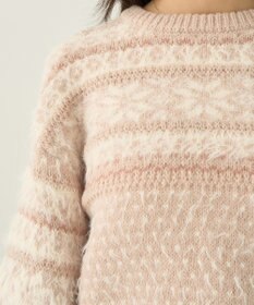 earth music&ecology フェザーヤーンノルディックプルオーバー