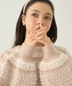 earth music&ecology フェザーヤーンノルディックプルオーバー