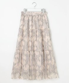 Feroux ニット×ティアードレース スカート