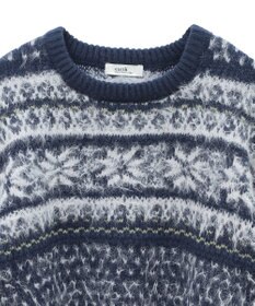 earth music&ecology フェザーヤーンノルディックプルオーバー