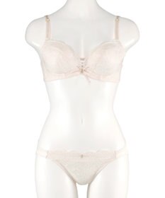 San-ai Resort（三愛水着楽園） 【northerly bra フィットシリーズ 脇胸すっきり】アミアゲレースアップ ブラジャー＆ショーツSet B～Fカップ