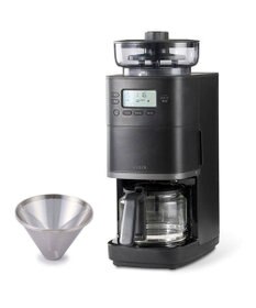 YAMATO テーブル＆キッチン 【siroca】コーン式全自動コーヒーメーカー カフェばこPRO   ブラック  CM-6C261(K)
