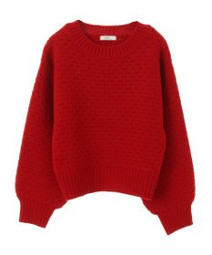 earth music&ecology ポコポコジャガードニットプルオーバー