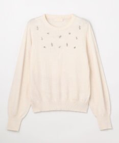 ANY SIS ジュエルカシミヤミックスニット プルオーバー
