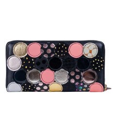 tsumori chisato CARRY 新マルチドット ラウンドファスナー長財布【キラキラでかわいい！本革のやわらかな風合い】