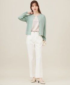 ANY SIS 【アンサンブル対応】バイカラーニット カーディガン