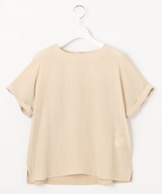 自由区 【セットアップ可/洗える】ブライトサテンライト ジャージーコンビ カットソー