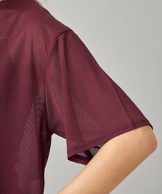 Chacott シアーリブバッククロスTシャツ