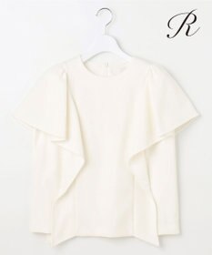 23区 【R(アール)】ダブルクロス ラッフルデザインブラウス