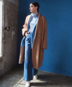 BEIGE， ZION / ウールロングチェスターコート