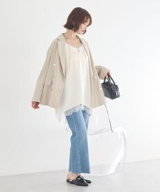 earth music&ecology 【予約】ランジェリーライクレースキャミ