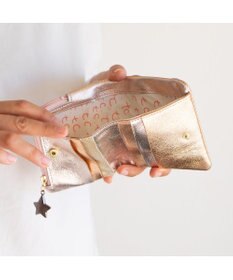 tsumori chisato CARRY 新マルチドット 折り財布 2つ折り ミニ財布【キラキラでかわいい！本革のやわらかな風合い】