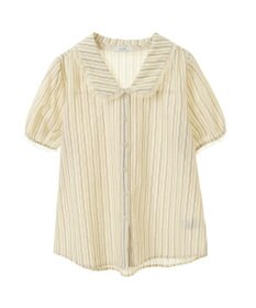 earth music&ecology ミニパフショートスリーブブラウス