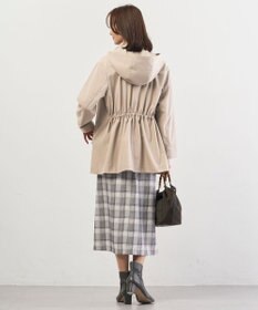 J.PRESS LADIES L 【2way】ドライツイルストレッチ フーデット アウター