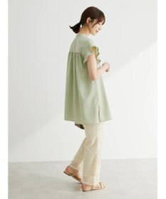 Green Parks 接触冷感　比翼シャツチュニック