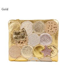 tsumori chisato CARRY 新マルチドット 折り財布 2つ折り ミニ財布【キラキラでかわいい！本革のやわらかな風合い】