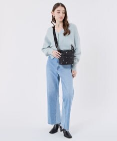 LeSportsac MINI BUCKET SHOULDER BAG/レッド/ホワイトハートEMB