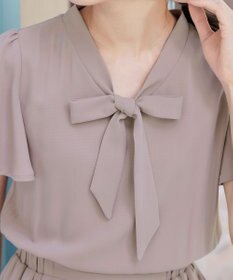 Tiaclasse 【洗える】リボンタイプリーツワンピース