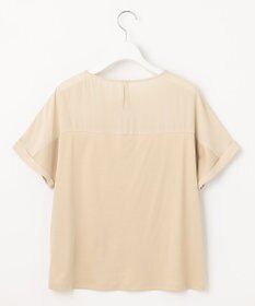 自由区 【セットアップ可/洗える】ブライトサテンライト ジャージーコンビ カットソー