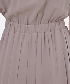 Tiaclasse 【洗える】リボンタイプリーツワンピース
