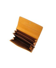 genten カットワーク フラップ長財布
