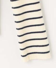 Feroux 【洗える】パフショルダーリブ ニット