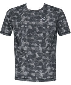 CW-X 【MEN】 CW-X トップス 【薄軽ランニングシャツ】 半袖 3分袖 Ｕネック 吸汗速乾性(本体) メンズ DLO155 /ワコール