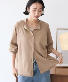 CRAFT STANDARD BOUTIQUE 洗える/UVカット/毛玉軽減 ファンクショナルニットカーディガン