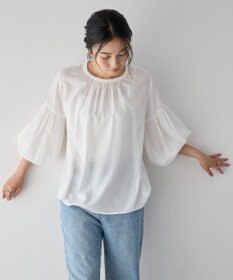 YECCA VECCA ブレードトリミングブラウス