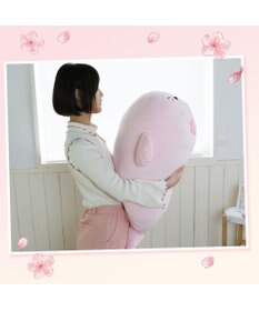 Mother garden しろたん 桜色 ふわもち 抱き枕 ぬいぐるみ 大 85cm