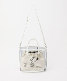 russet 【PEANUTS×russetコラボ第三弾】クリアトート×巾着セットバッグ(CE-1592)