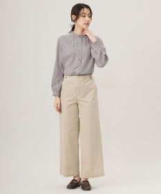 J.PRESS LADIES 【洗える】ハイブリッドAIRDUROY ワイド パンツ