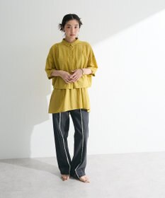 Green Parks Ｉ　ＳＥＴ２点　ギャザーシャツ＋布帛インナー