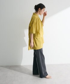 Green Parks Ｉ　ＳＥＴ２点　ギャザーシャツ＋布帛インナー