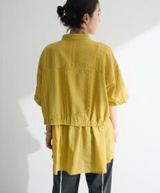 Green Parks Ｉ　ＳＥＴ２点　ギャザーシャツ＋布帛インナー