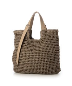 UNBILLION カシュカシュ cachecache / ベルトハンドルクロッシェトート カゴバッグ