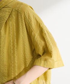 Green Parks Ｉ　ＳＥＴ２点　ギャザーシャツ＋布帛インナー