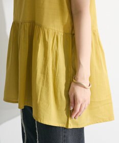 Green Parks Ｉ　ＳＥＴ２点　ギャザーシャツ＋布帛インナー