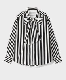 GRACE CONTINENTAL タフタストライプブラウス