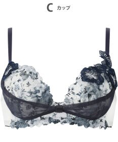 WACOAL ブラジャー 【リボンブラ 胸もとフィットながもち】 きれいな谷間をメイク 動いても谷間をキープ Gカップまで対応 大きいサイズ レディース BXB490 /ワコール