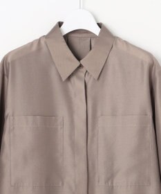 自由区 L シャイニーオーガンジーシアー シャツ