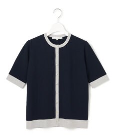 23区 S 【WEB&一部店舗限定/洗える】レーヨンポリエステルストレッチ 半袖 カーディガン