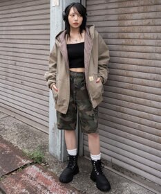 WEGO ワーカーズキルトフードブルゾン