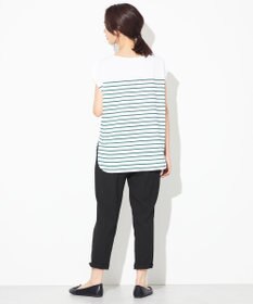 ANY 【接触冷感・UVケア】TCオーガビッツボーダー Tシャツ