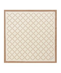 MOONBAT 【シルク100%】FURLA (フルラ) ダイアゴナルチェック 格子柄 シルクプリントスカーフ 58cm×58cm UV対策 手洗い可能