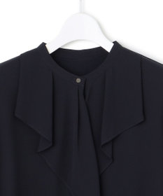 23区 L 【洗える】ジョーゼットフリル  カットソー