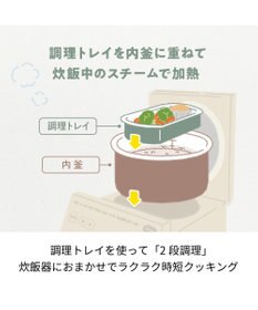 YAMATO テーブル＆キッチン 【レコルト】クッキングライスクッカー  クリームホワイト  RCR-2(W)