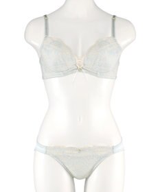 San-ai Resort（三愛水着楽園） 【northerly bra フィットシリーズ 脇胸すっきり】アミアゲレースアップ ブラジャー＆ショーツSet B～Fカップ