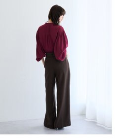 YECCA VECCA レース切替ボリューム袖ブラウス