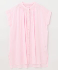 ANY 【洗える】シャーリングチュニック ブラウス